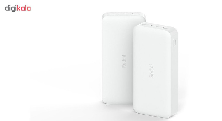 پاوربانک 18 وات شیائومی مدل Redmi ظرفیت 20000 میلی آمپرساعت به همراه کابل تبدیل microUSB