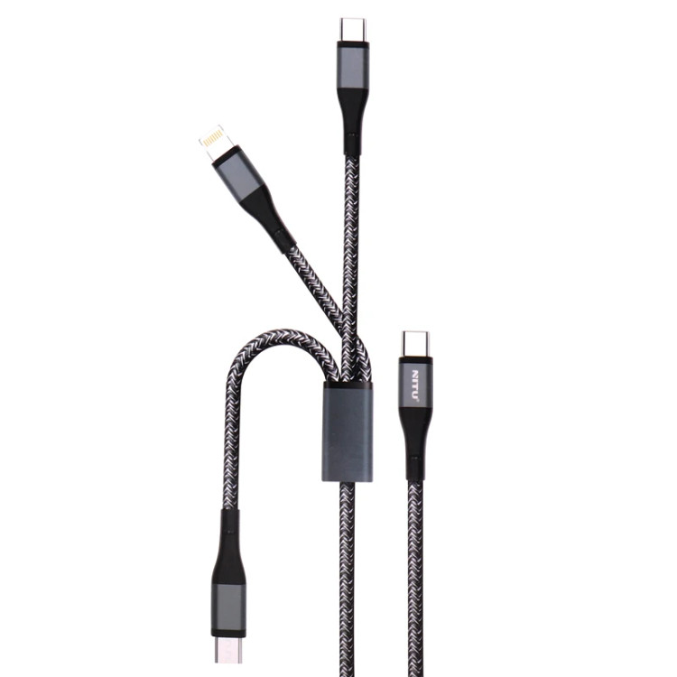 کابل تبدیل USB به USB-C / microUSB / لایتنینگ نیتو مدل NC501 طول 1.20 متر