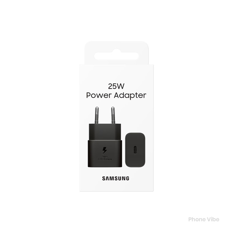 بسته بندی شارژر دیواری سامسونگ مدل EP-T2510 دو پین 25 وات