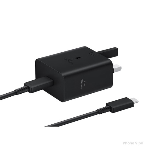 شارژر دیواری سامسونگ مدل EP-T4511 سه پین 45 وات به همراه کابل USB-C