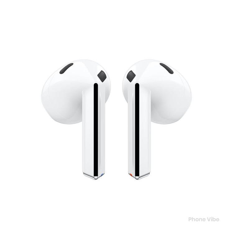 نمای زاویه دار هندزفری سامسونگ Galaxy Buds3 سفید