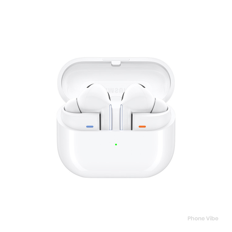 هندزفری سامسونگ Galaxy Buds3 Pro سفید با کیس شارژ باز