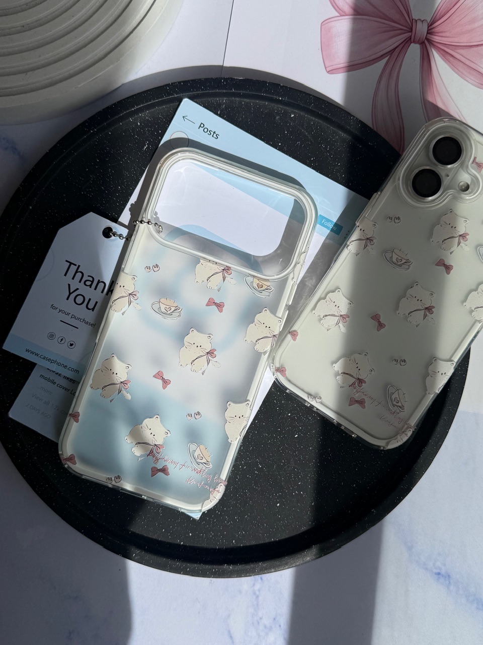 قاب Tea & Cats کد M 2207