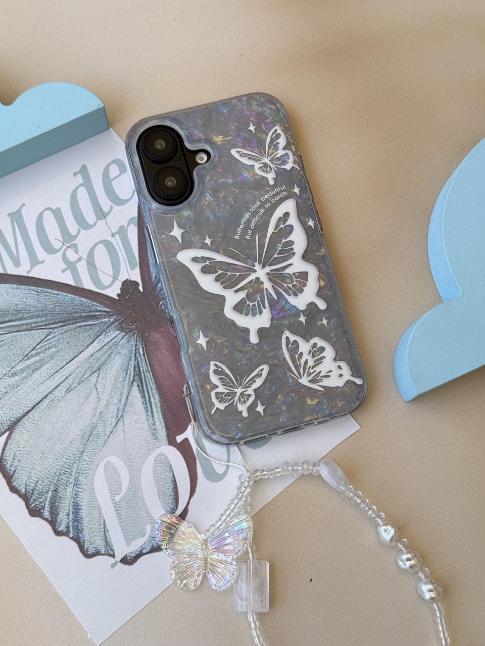 قاب Ice Butterfly با آویز کد M 2218